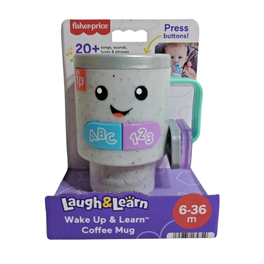 Fisher-Price‎ Laugh & Learn Wake Up & Learn Coffee Mug Baby HRP35 Fisher Price